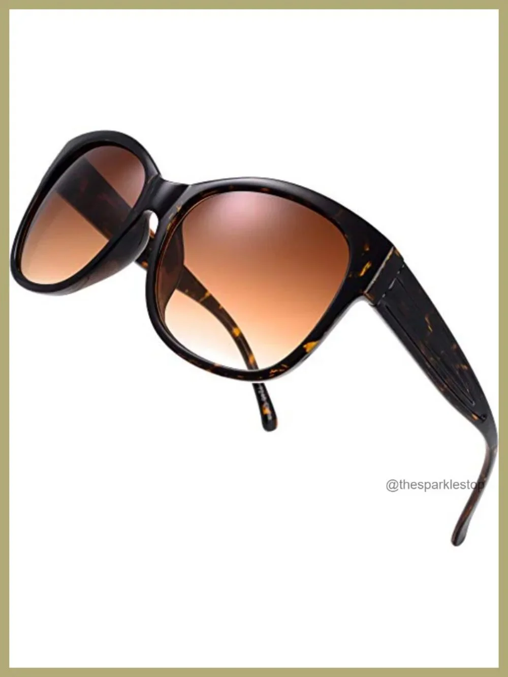 Oversized Jackie O Cat Eye Sunglasses UV Protection Non-Polarized Women's